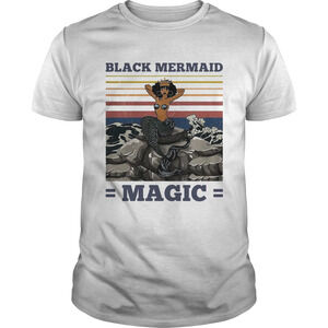 Awesome Black Mermaid Magic Vintage Shirt